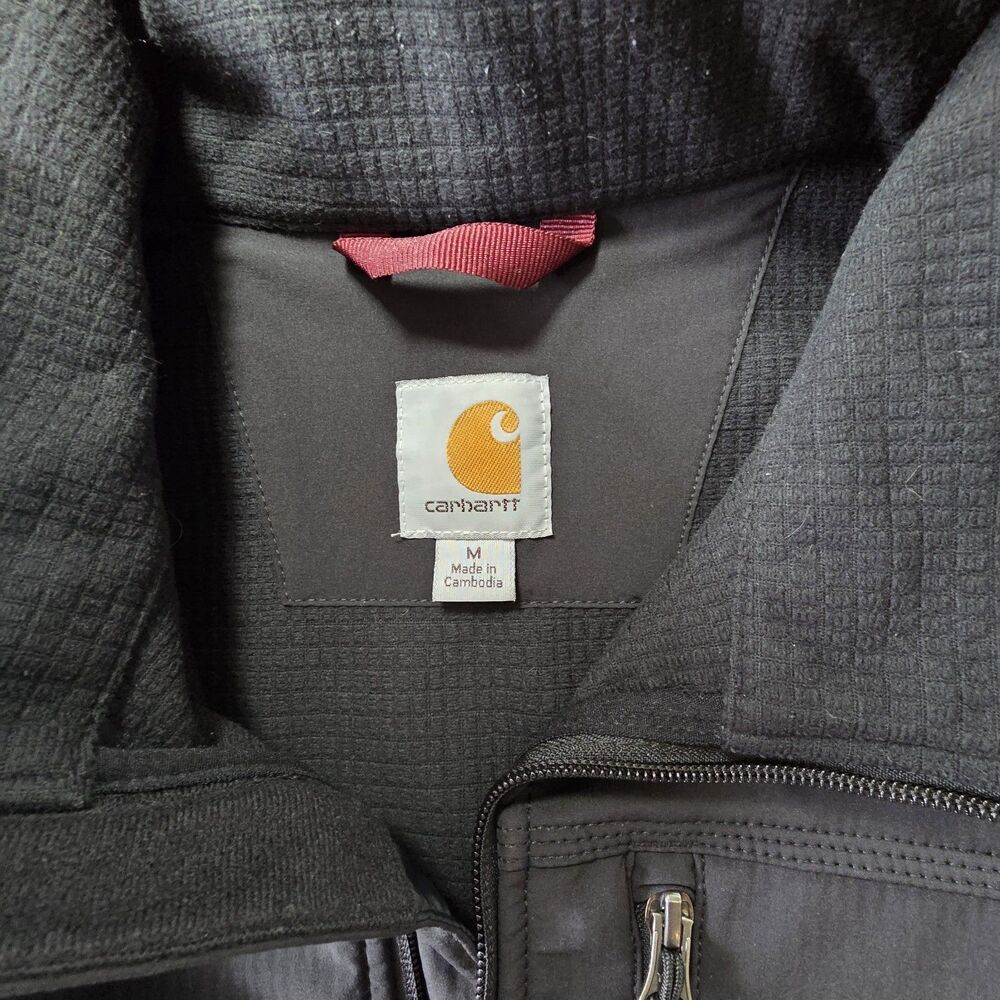 Carhartt Crowley Softshell Vest Black Men's M Full Zip 102219 001 - Picture 3 of 10